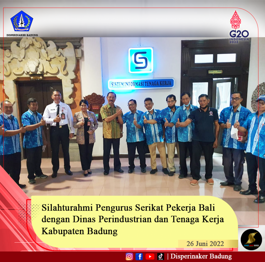 Silahturahmi Pengurus Serikat Pekerja Bali dengan Disperinaker Kab. Badung